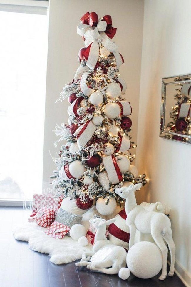 Red And White Winter Corner