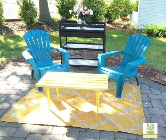 Painted Patio Table Revival