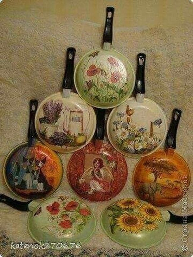 Illustrated Ceramic Lids Wall Art