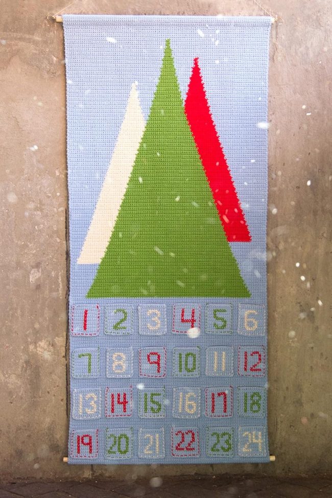 Green Knit Advent Calendar