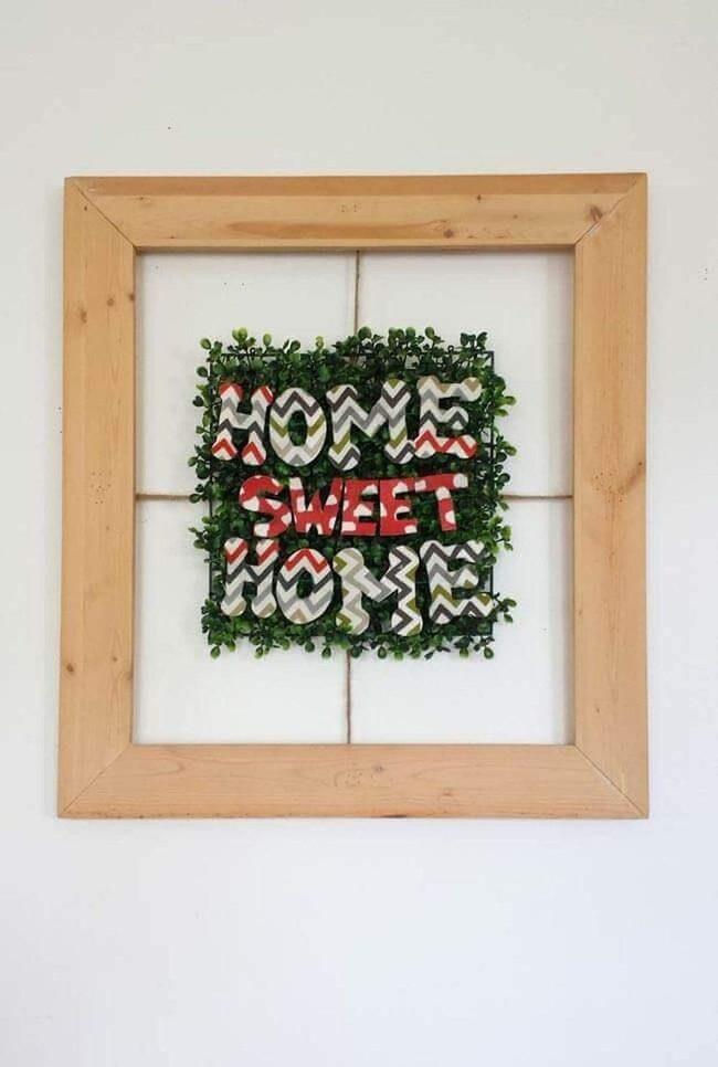 Brown Frame Green Leaf Home