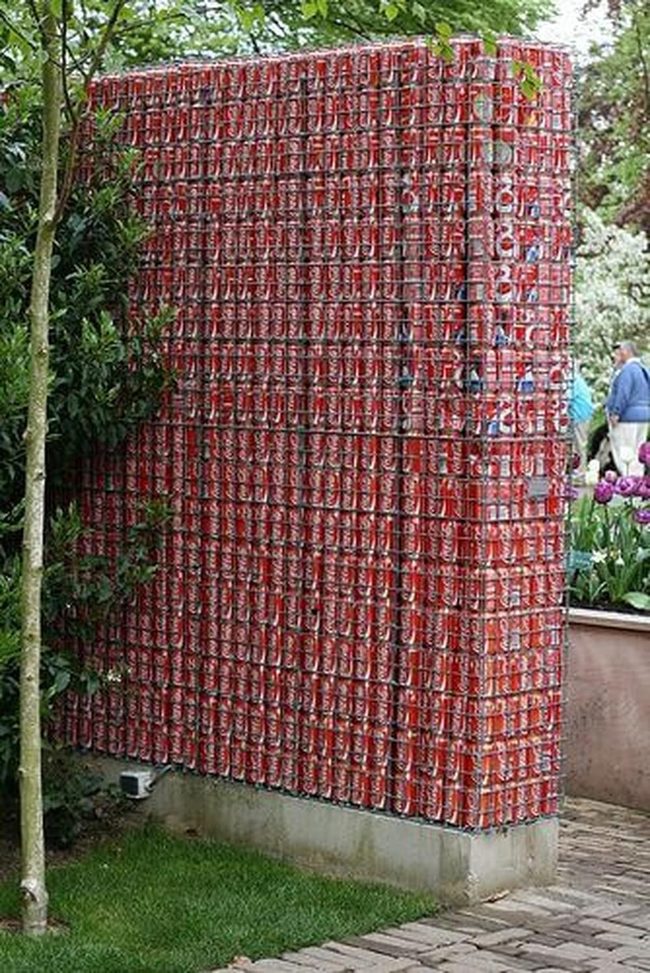 Red And White Can Tower
