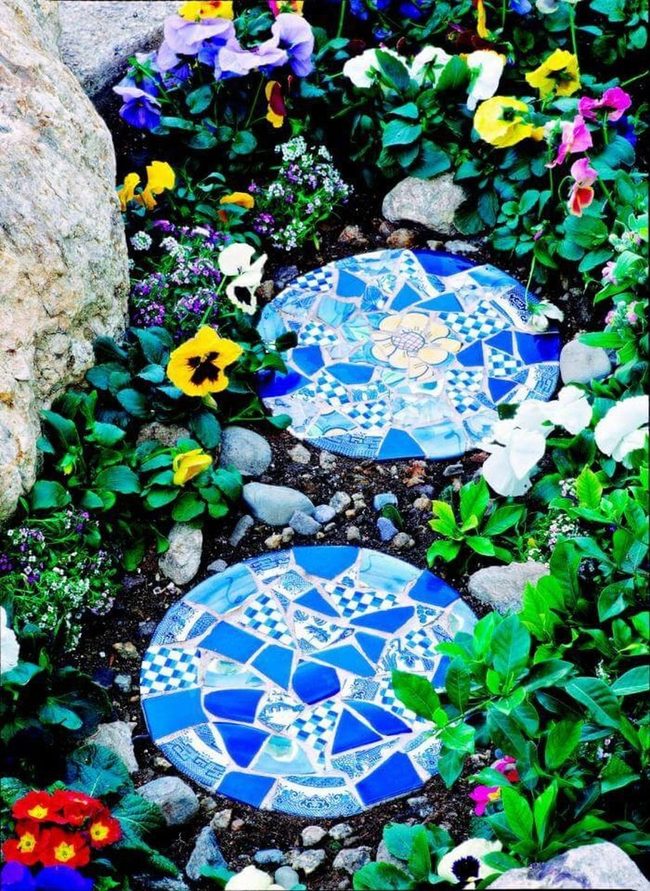Sparkling Glass Garden Mosaics