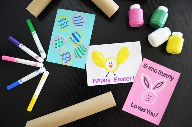 Bright Markers Easter Card Crafting