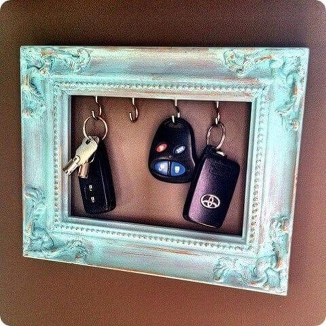 Weathered Turquoise Key Holder
