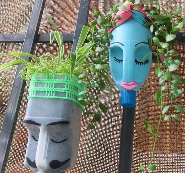 Colorful Character Planters