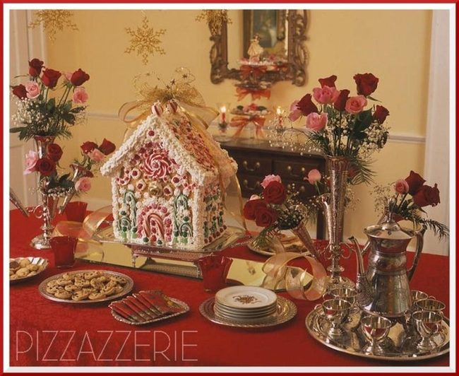 Gingerbread House Candy Centerpiece