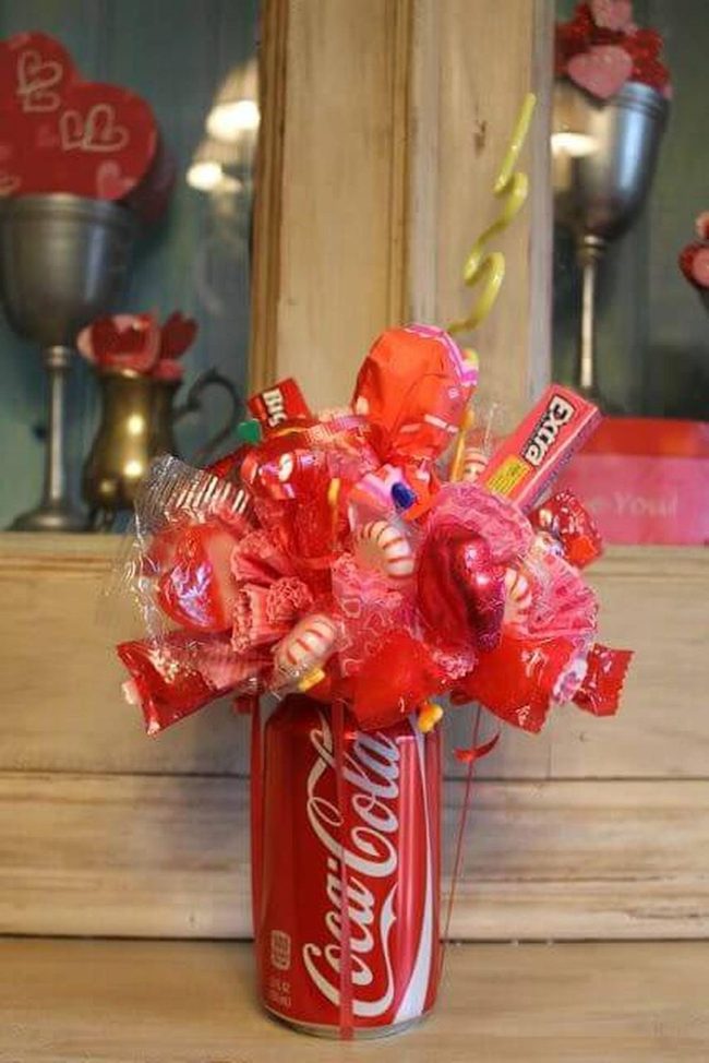 Soda Can Candy Bouquet