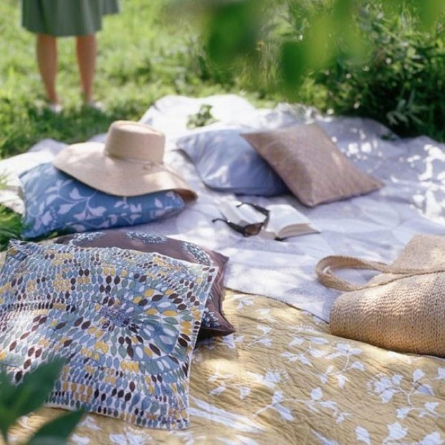 Golden Afternoon Picnic Blanket