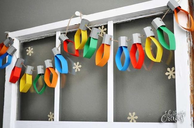 Handmade Paper Light Garland