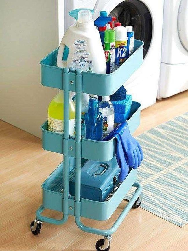 Cobalt Cart Laundry Station