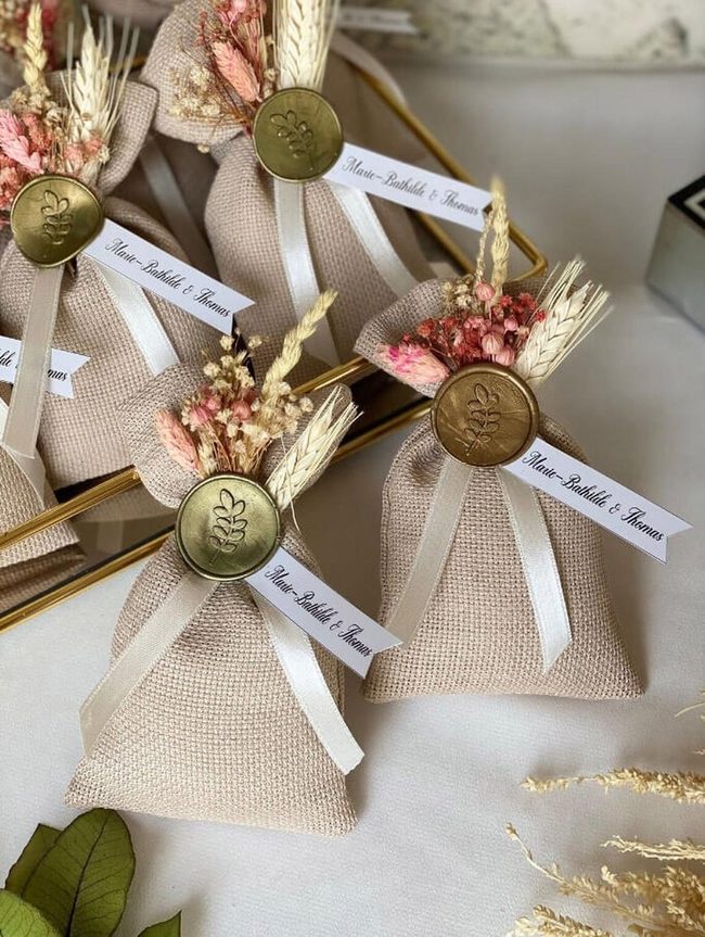 Burlap Wheat And Metallic Shine