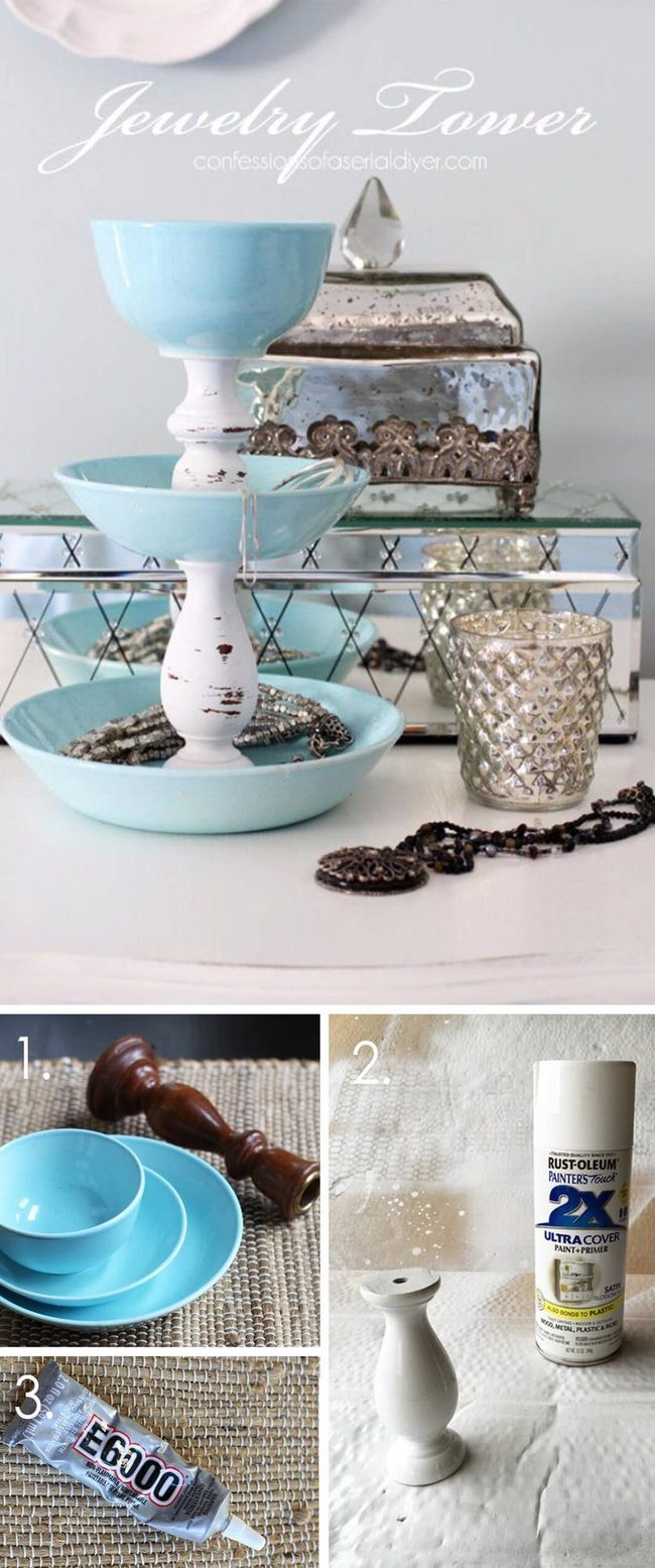 Vintage Spindles With Porcelain Accents