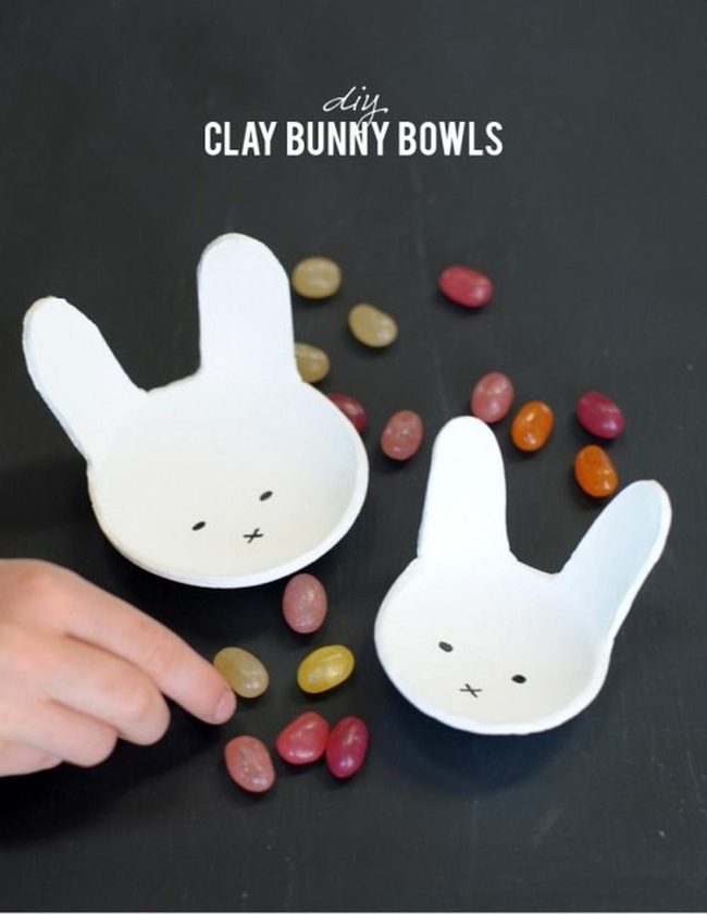 Ceramic Bunny Candy Dishes