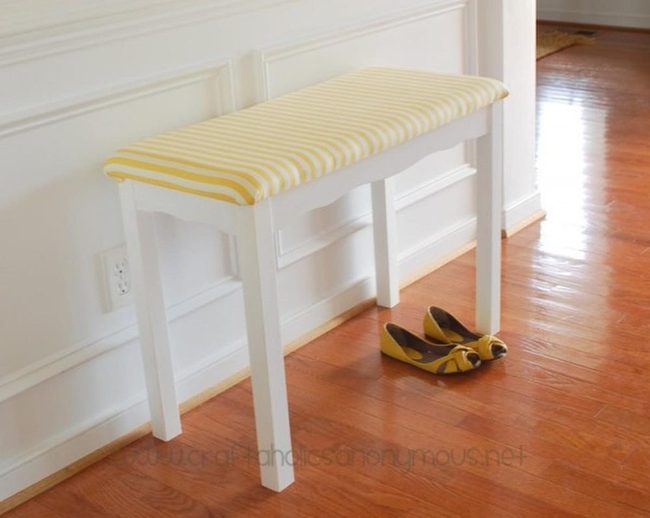 Bright Yellow Shoes, Polished Wood
