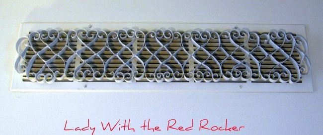 White Metal Scrollwork Wall Statement