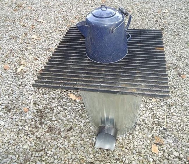 Silver Trash Can Grills