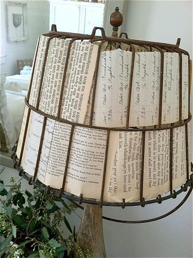 Vintage Pages Lampshade