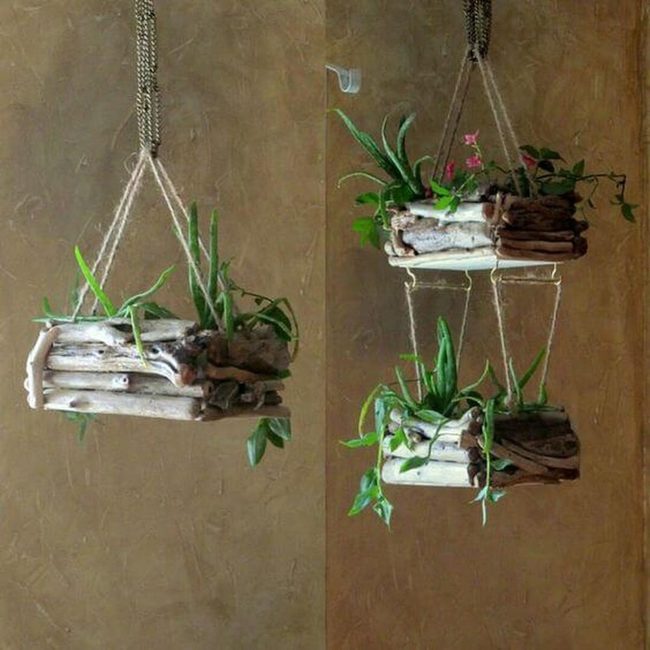 Weathered Wood Cascading Greens