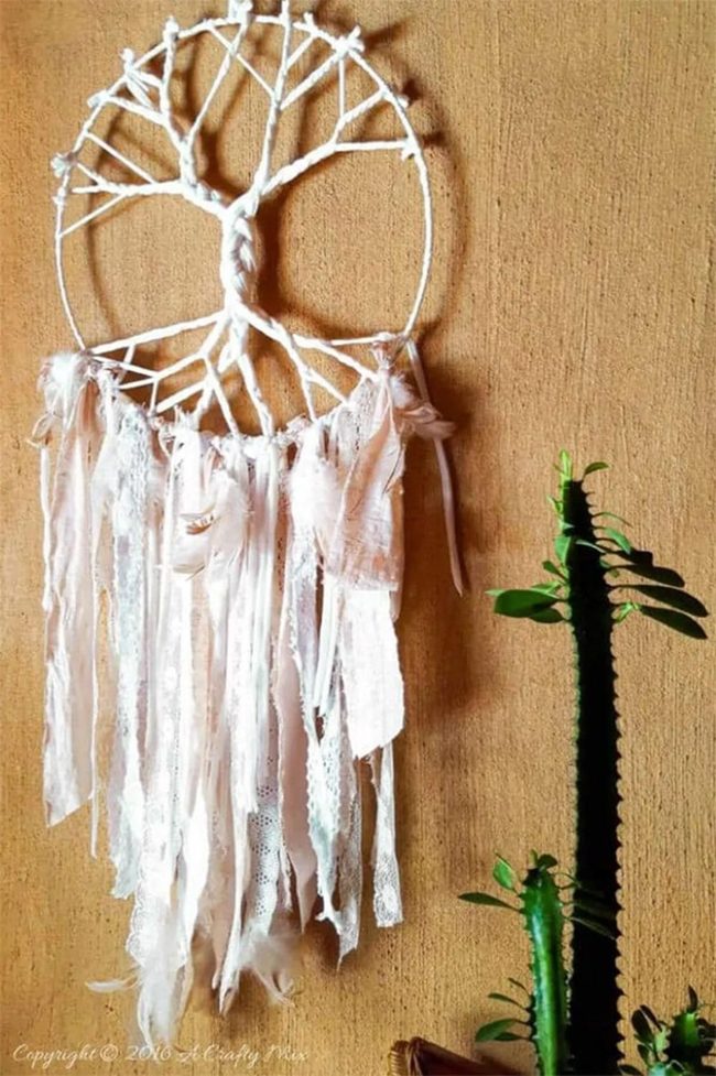 Layered Fringe Dreamcatcher Wall Art
