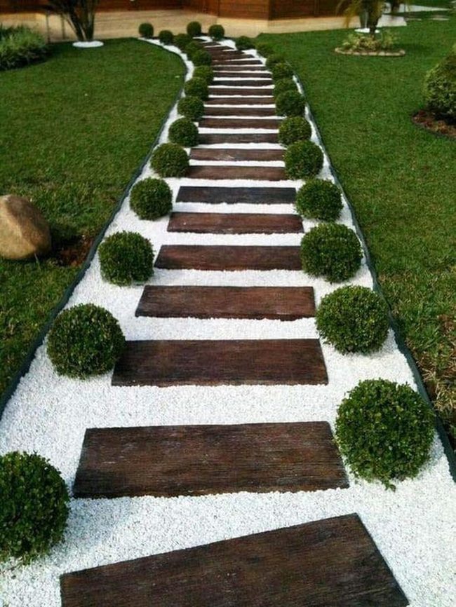 Wooden Boards, Gravel Drainage