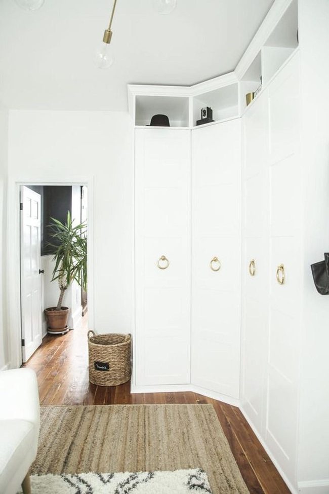 Gold Hardware White Kitchen