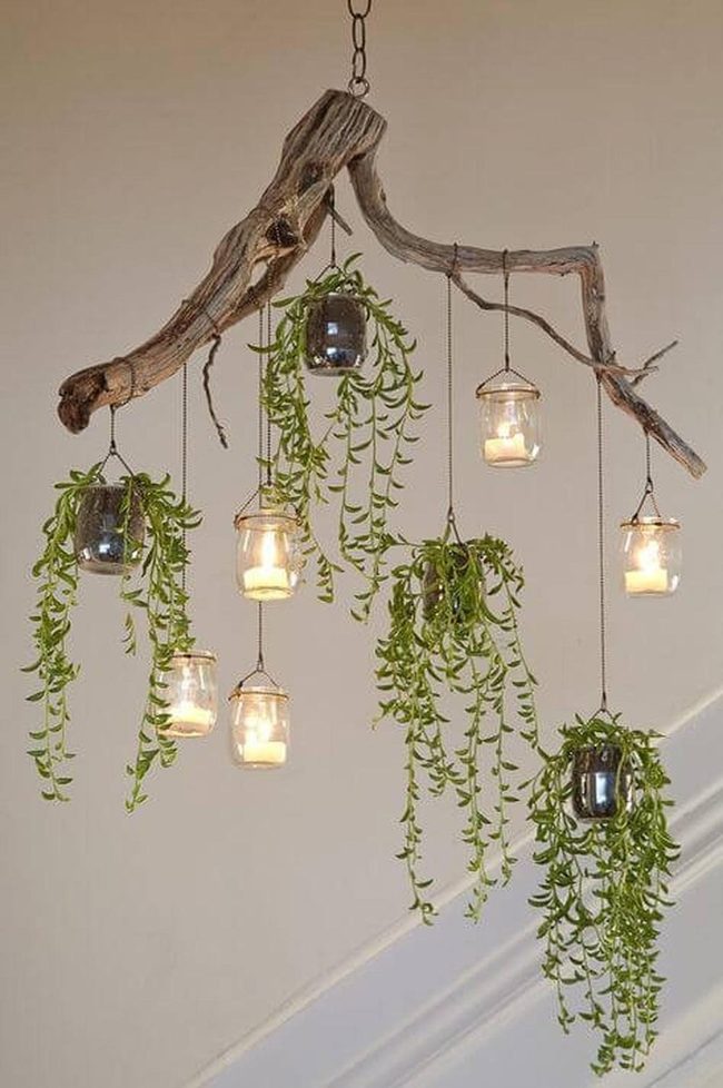Cascading Green Indoor Canopy