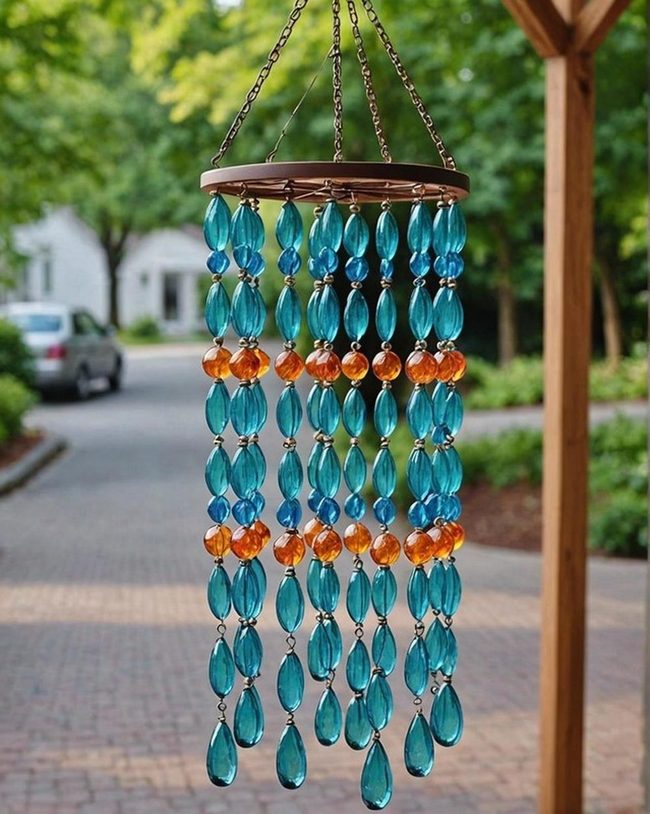 Tinkling Glass Beads in Motion