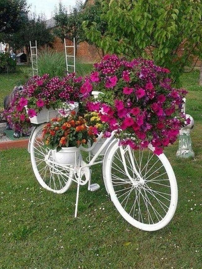 Vintage Bicycle Flower Planter