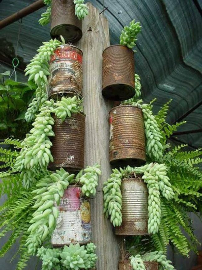 Cascading Green From Vintage Metal