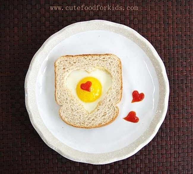 Golden Yolk Heart Toast