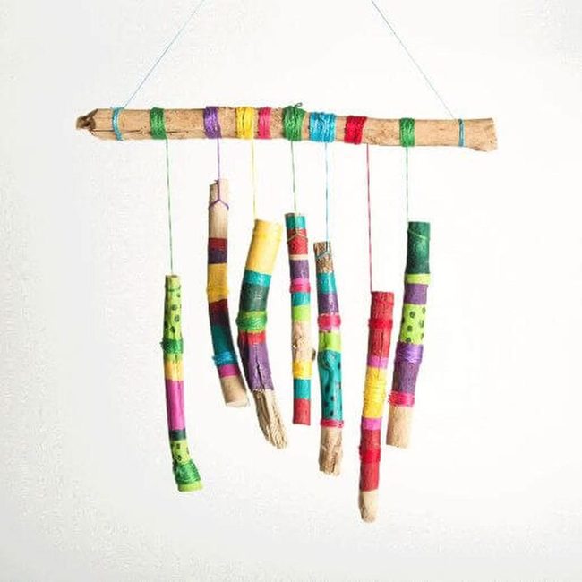 Colorful Twigs In Motion