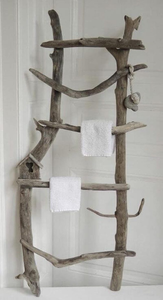 Natural Branch Towel Holder