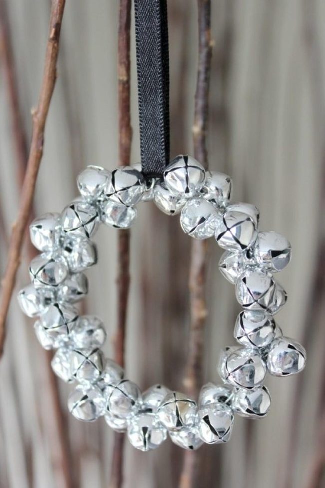 Silver Bells Black Ribbon