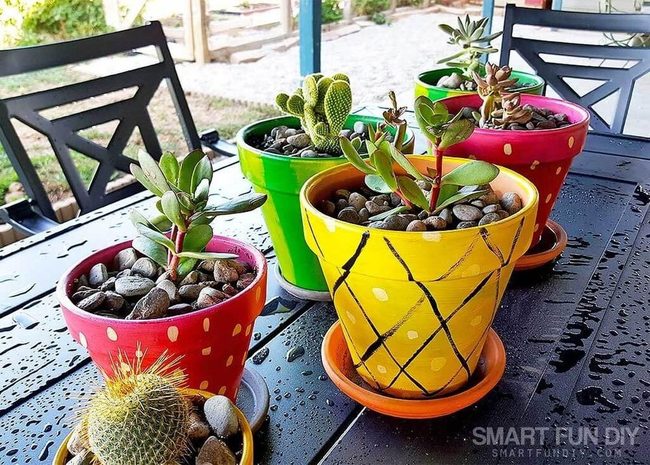 Fruit-Shaped Planters Burst Porch Color