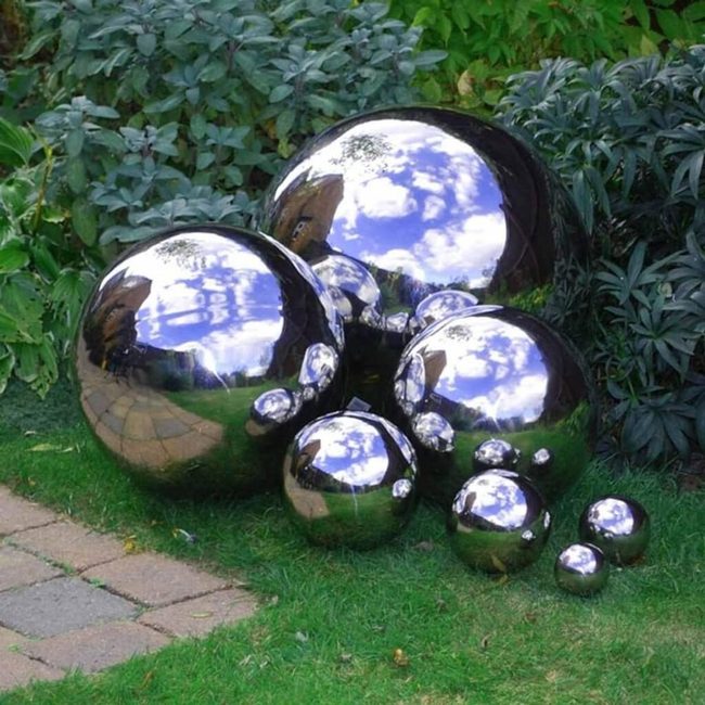 Reflective Spheres, Sunlight Multiplied