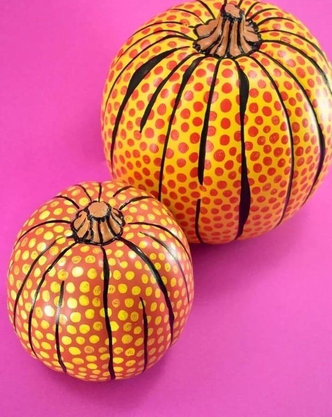 Black-Lined Polka Dot Pumpkins