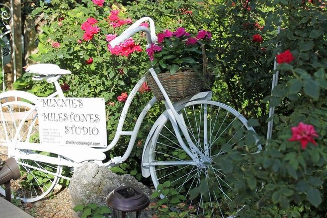 Vintage Bicycle Flower Basket