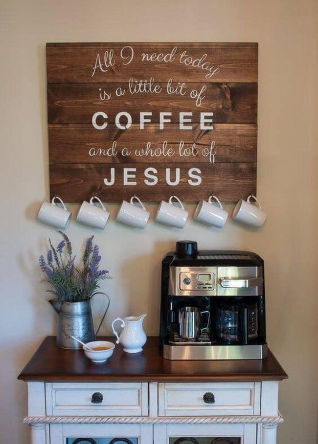 Wooden Message, Morning Coffee Ritual