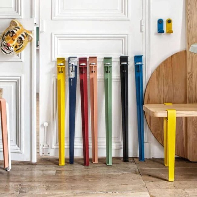 Convertible Black Chrome Table Legs