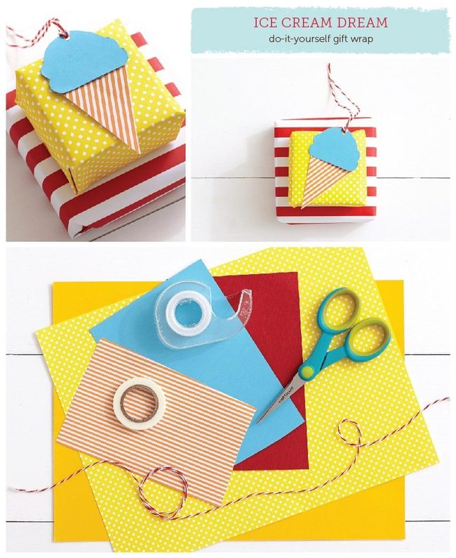 Yellow Polka Gift Wrapping Station