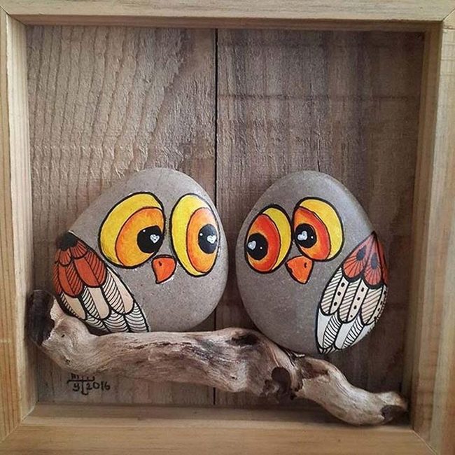 Painted Owl Rock Art