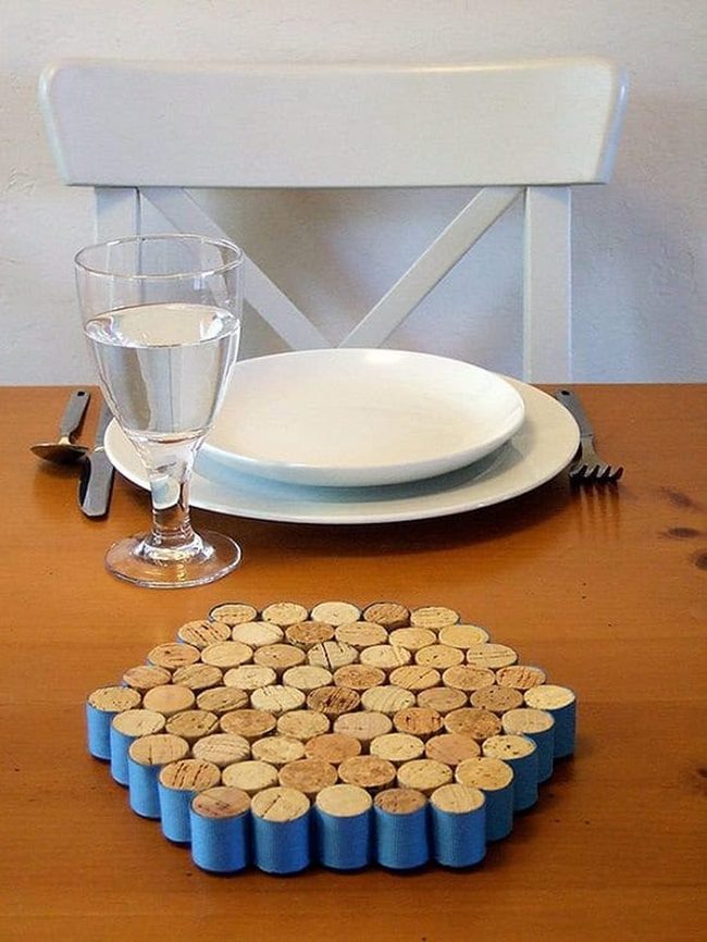 Recycled Wine Cork Trivets