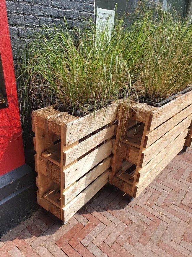 Mobile Wood Garden Boxes
