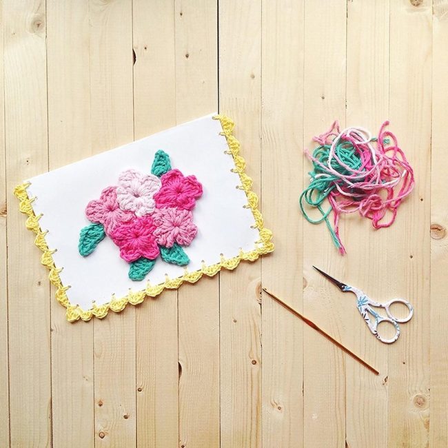 Dimensional Yarn Flowers Pop