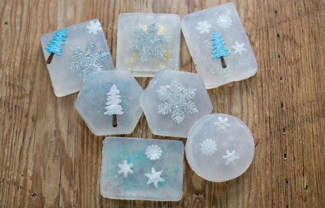 Crystalline Blue Soap Bars