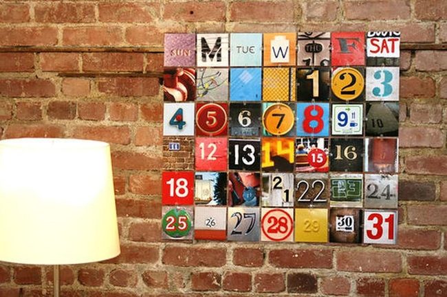 Numbered Tiles On Brick