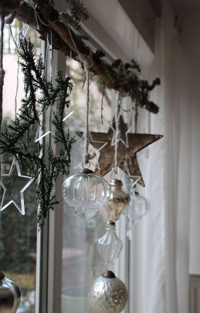 Glass Baubles, Wooden Stars, Winter Light