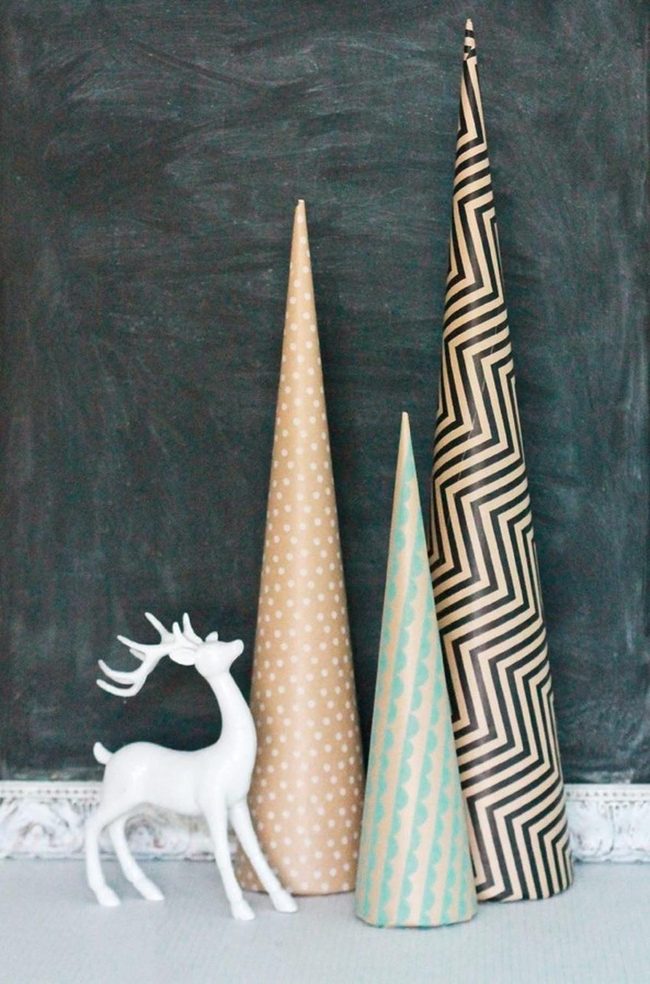 Geometric Cone Trio Black Beige Blue