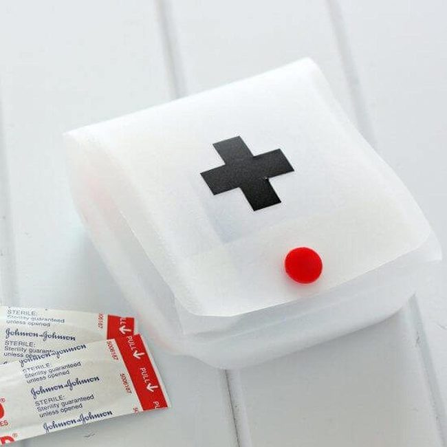 White Jug First Aid Storage